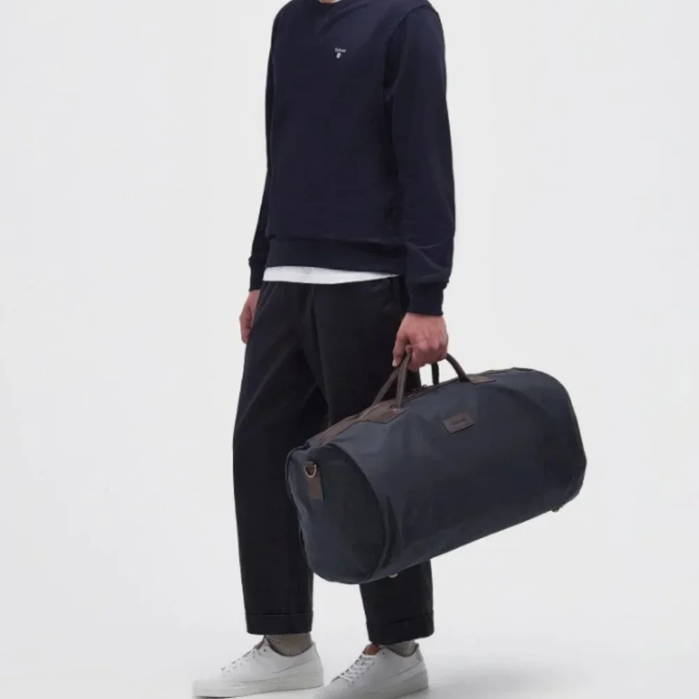 Barbour Classic Wax Holdall in Navy Great Gift ! MSRP$295